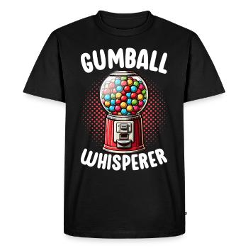 Machine à boules de gomme - T-shirt Premium bio Homme - noir - Devant - Nico (187cm)