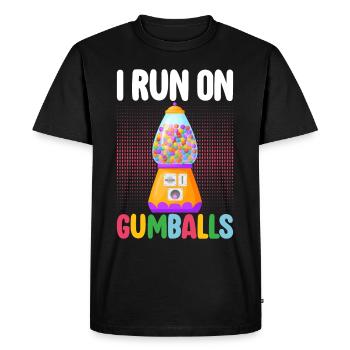 Machine à boules de gomme - T-shirt Premium bio Homme - noir - Devant - Nico (187cm)