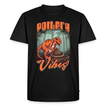 Poterie Poterie Poterie - T-shirt Premium bio Homme - noir - Devant - Nico (187cm)