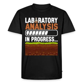 Bodenwissenschaftler Soil Science - Men's Premium Organic T-Shirt - black - Front - Nico (187cm)