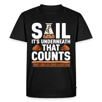 Bodenwissenschaftler Soil Science - Men's Premium Organic T-Shirt - black - Front - Nico (187cm)