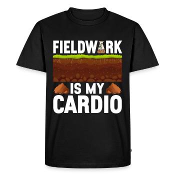 Bodenwissenschaftler Soil Science - Men's Premium Organic T-Shirt - black - Front - Nico (187cm)