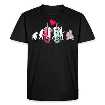 Bubble Tea Boba BubbleTea Kawaii Japan Tea Kpop - Men's Premium Organic T-Shirt - black - Front - Nico (187cm)