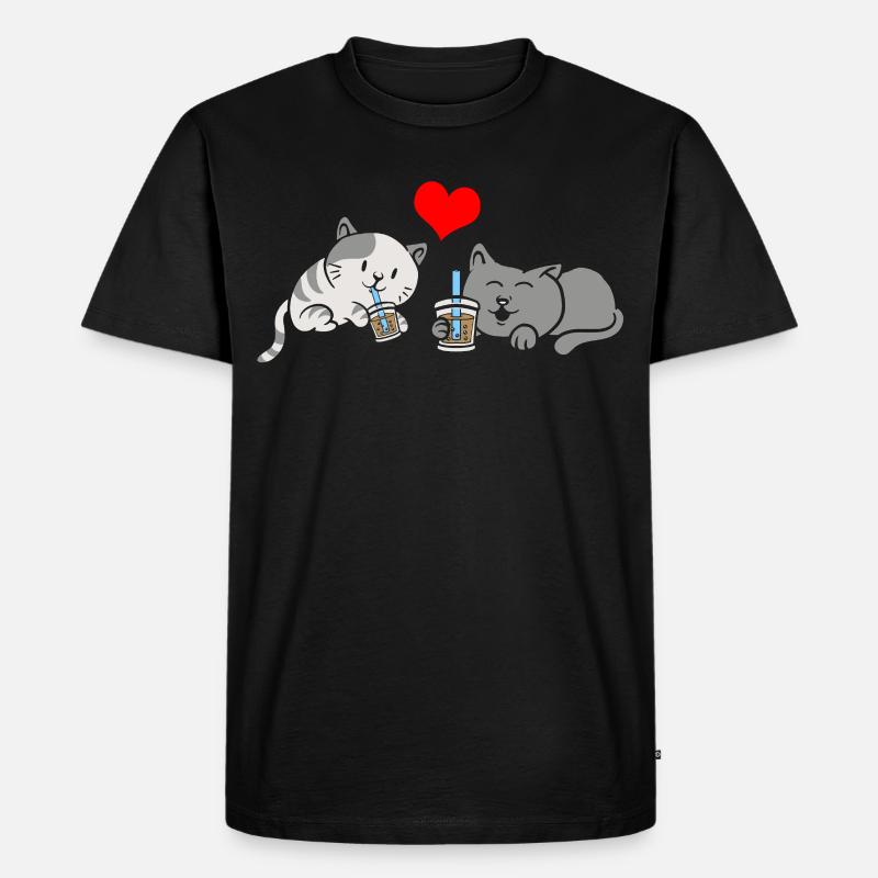 Bubble Tea Boba BubbleTea Kawaii Japan Tea Kpop - Männer Premium Bio T-Shirt - Schwarz