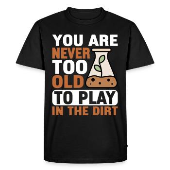 Bodenwissenschaftler Soil Science - Men's Premium Organic T-Shirt - black - Front - Nico (187cm)