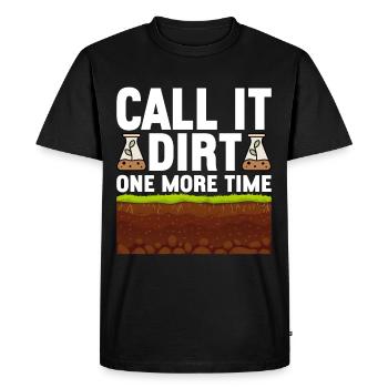 Bodenwissenschaftler Soil Science - Men's Premium Organic T-Shirt - black - Front - Nico (187cm)
