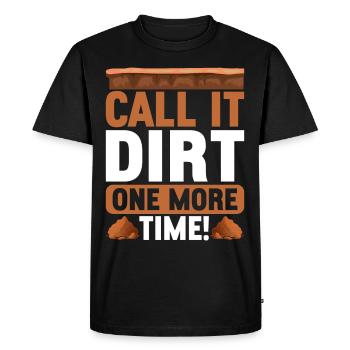 Bodenwissenschaftler Soil Science - Men's Premium Organic T-Shirt - black - Front - Nico (187cm)