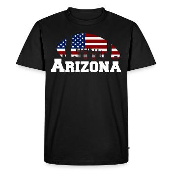 Arizona State Sedona Phoenix Grand Canyon AZ - Men's Premium Organic T-Shirt - black - Front - Nico (187cm)