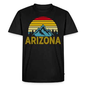 Arizona State Sedona Phoenix Grand Canyon AZ - Men's Premium Organic T-Shirt - black - Front - Nico (187cm)
