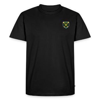 Jamaïque Jamaïque Rasta Raggea Drapeau Rastafari - T-shirt Premium bio Homme - noir - Devant - Nico (187cm)