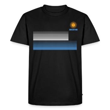 Argentine Cadeau Argentine Drapeau argentin - T-shirt Premium bio Homme - noir - Devant - Nico (187cm)