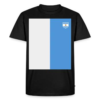 Argentine Cadeau Argentine Drapeau argentin - T-shirt Premium bio Homme - noir - Devant - Nico (187cm)