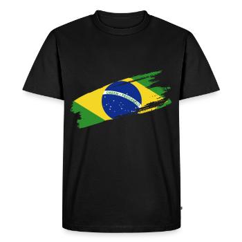 Brésil Brésil Maillot brésilien Rio de Janeiro - T-shirt Premium bio Homme - noir - Devant - Nico (187cm)