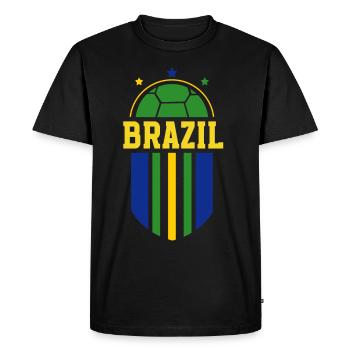Brésil Brésil Maillot brésilien Rio de Janeiro - T-shirt Premium bio Homme - noir - Devant - Nico (187cm)