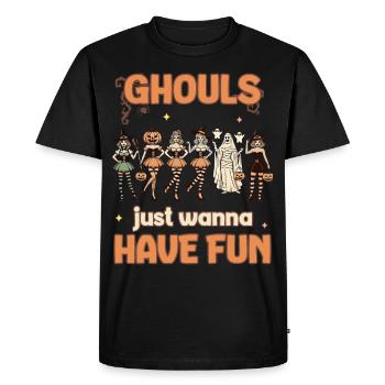 Les goules veulent juste s’amuser Halloween Fun - T-shirt Premium bio Homme - noir - Devant - Nico (187cm)