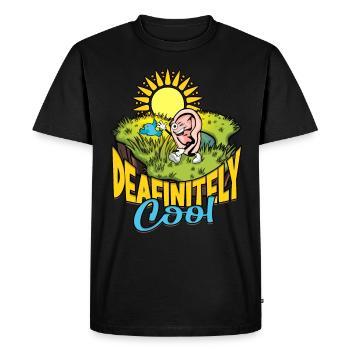 Perte auditive Décidément cool - T-shirt Premium bio Homme - noir - Devant - Nico (187cm)