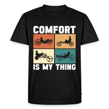 Recumbent Trike Liegetrike Liegedreirad - Männer Premium Bio T-Shirt - Schwarz - Vorne - Nico (187cm)