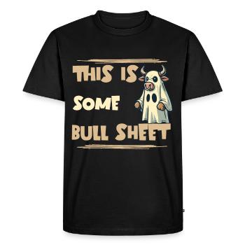 Vache Costume Humour Déguisement Halloween - T-shirt Premium bio Homme - noir - Devant - Nico (187cm)