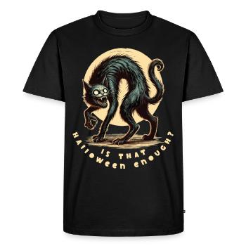 Is Halloween enough cat - Men's Premium Organic T-Shirt - black - Front - Nico (187cm)