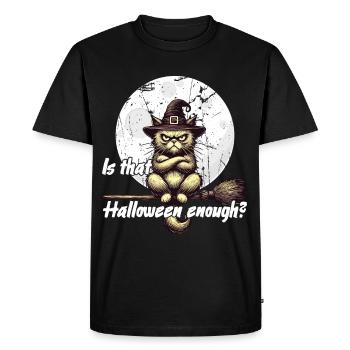 L’Halloween est-il suffisant pour le chat - T-shirt Premium bio Homme - noir - Devant - Nico (187cm)