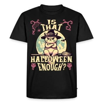 Le chapeau de sorcière de chat d’Halloween est-il suffisant - T-shirt Premium bio Homme - noir - Devant - Nico (187cm)