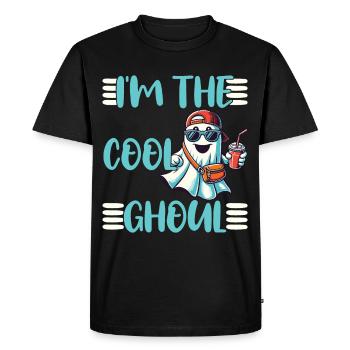 Je suis le fantôme cool - T-shirt Premium bio Homme - noir - Devant - Nico (187cm)