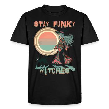 Costume d’Halloween Sorcières Lover Design - T-shirt Premium bio Homme - noir - Devant - Nico (187cm)