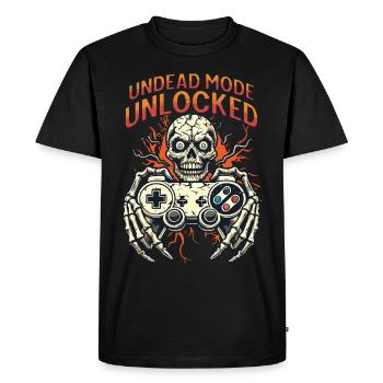 Zombie Gaming Controller Unleashed Undead - Men's Premium Organic T-Shirt - black - Front - Nico (187cm)