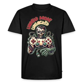 Zombie Gaming Controller Undead Mode - Men's Premium Organic T-Shirt - black - Front - Nico (187cm)