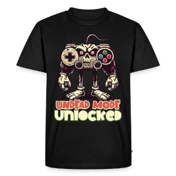 Zombie Gaming Controller: Undead Mode - Men's Premium Organic T-Shirt - black - Front - Nico (187cm)
