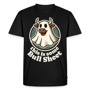 C’est un vrai non-sens avec un visage de vache - T-shirt Premium bio Homme - noir - Devant - Nico (187cm)
