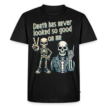 Death has never looked so good on me - Men's Premium Organic T-Shirt - black - Front - Nico (187cm)
