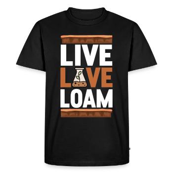 Bodenwissenschaftler Soil Science - Men's Premium Organic T-Shirt - black - Front - Nico (187cm)