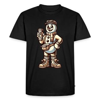 Funny Snobs Christmas Sarcasm - Men's Premium Organic T-Shirt - black - Front - Nico (187cm)