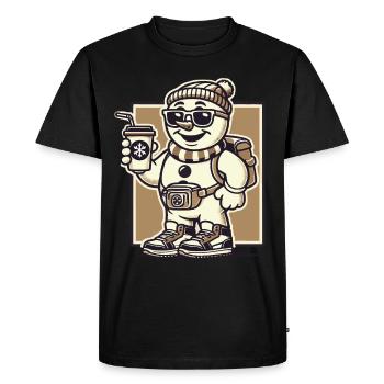 Sarcasme de Noël drôle de snobs - T-shirt Premium bio Homme - noir - Devant - Nico (187cm)