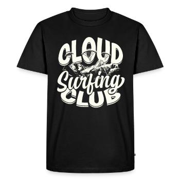 Paramotoring Motorschirm Cloud Surfing Club - Men's Premium Organic T-Shirt - black - Front - Nico (187cm)