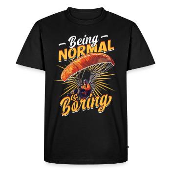 Paramotoring paramotor - Men's Premium Organic T-Shirt - black - Front - Nico (187cm)