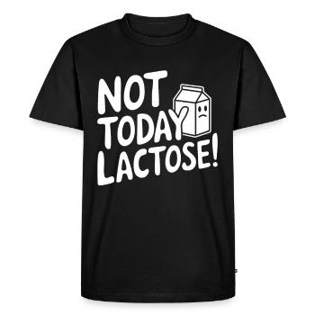 Lactose intolerance Lactose intolerant - Men's Premium Organic T-Shirt - black - Front - Nico (187cm)