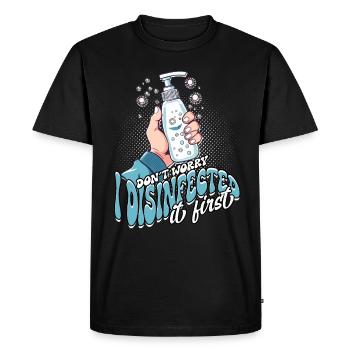 Nuclear phobia Mysophobia - Men's Premium Organic T-Shirt - black - Front - Nico (187cm)