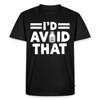 Lactose intolerance Lactose intolerant - Men's Premium Organic T-Shirt - black - Front - Nico (187cm)
