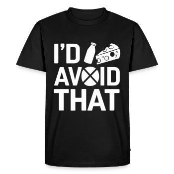 Lactose intolerance Lactose intolerant - Men's Premium Organic T-Shirt - black - Front - Nico (187cm)