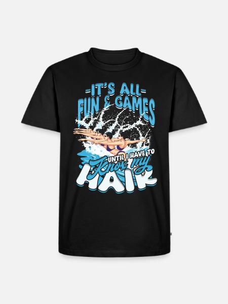 Synchronized Swimming Synchro Swimmers - Men's Premium Organic T-Shirt - black