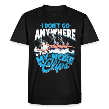 Nageuses synchronisées - T-shirt Premium bio Homme - noir - Devant - Nico (187cm)
