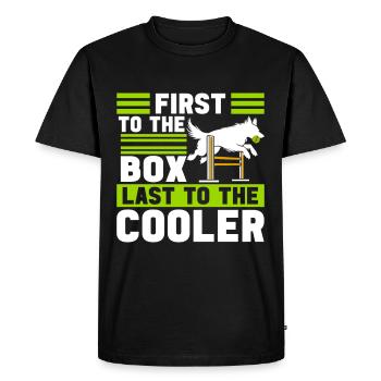 Flyball Sports canins - T-shirt Premium bio Homme - noir - Devant - Nico (187cm)