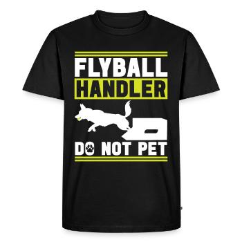 Flyball Sports canins - T-shirt Premium bio Homme - noir - Devant - Nico (187cm)