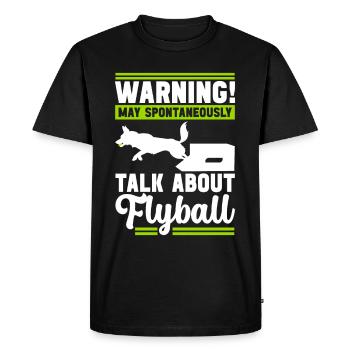 Flyball Sports canins - T-shirt Premium bio Homme - noir - Devant - Nico (187cm)