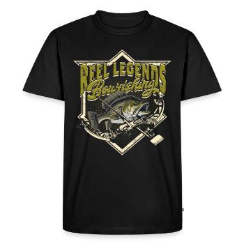 Bow Fishing Bow Fishing Bow Fishing - Men's Premium Organic T-Shirt - black - Front - Nico (187cm)