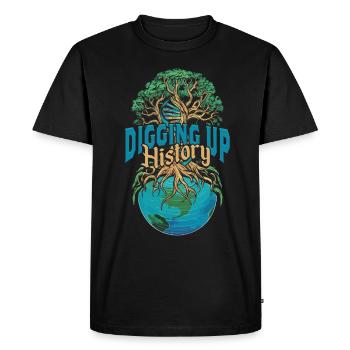 Généalogie Généalogie Généalogie - T-shirt Premium bio Homme - noir - Devant - Nico (187cm)