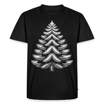Sapin de Noël magique pour une ambiance festive - T-shirt Premium bio Homme - noir - Devant - Nico (187cm)