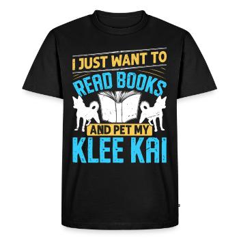 Alaskan Clover Kai - Men's Premium Organic T-Shirt - black - Front - Nico (187cm)
